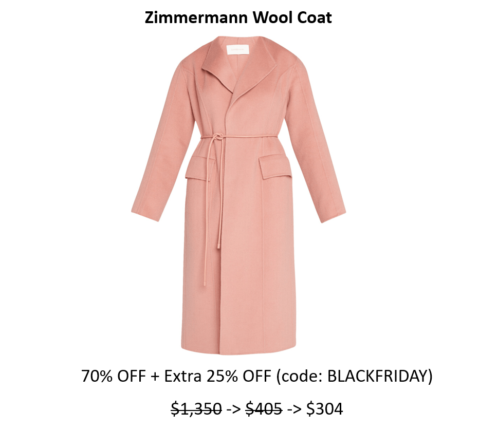 Zimmermann Wool Coat 75%+&nbsp;OFF