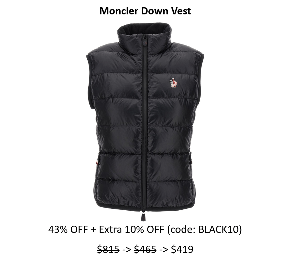 Moncler Grenoble Down Vest 40%+&nbsp;Off