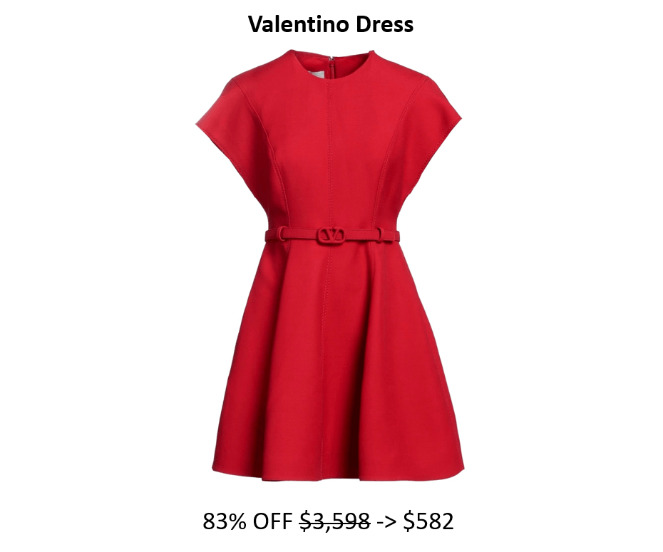 Valentino Red Dress 80%+&nbsp;Off