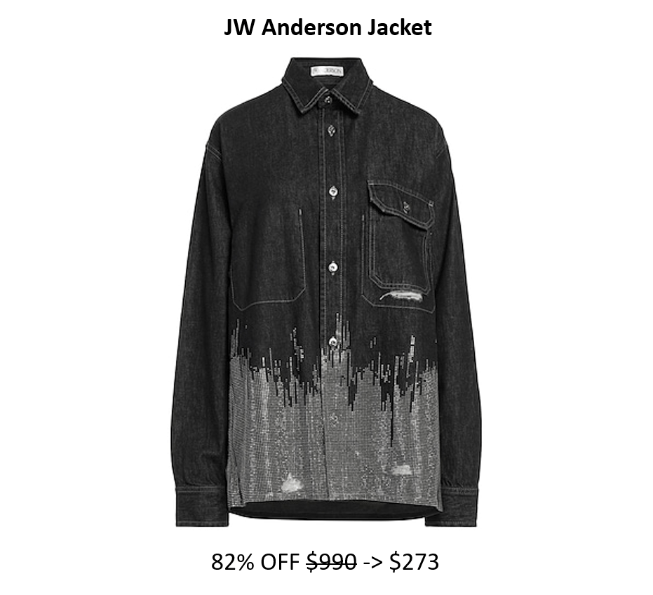 JW Anderson Jacket 80%+&nbsp;Off