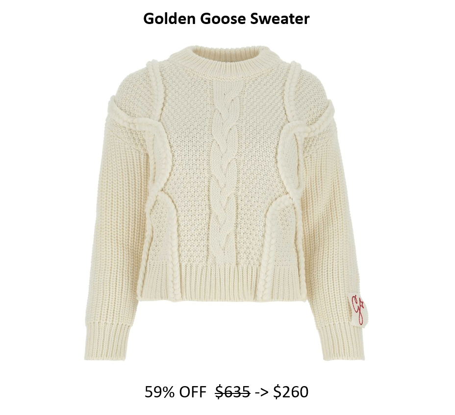 Golden Goose Wool Sweater 59%&nbsp;Off