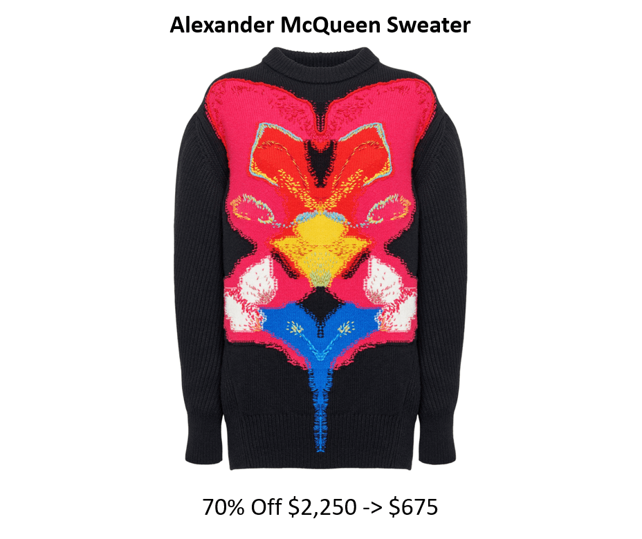 Alexander McQueen Sweater – 70% Off Sale on Luxury&nbsp;Knitwear