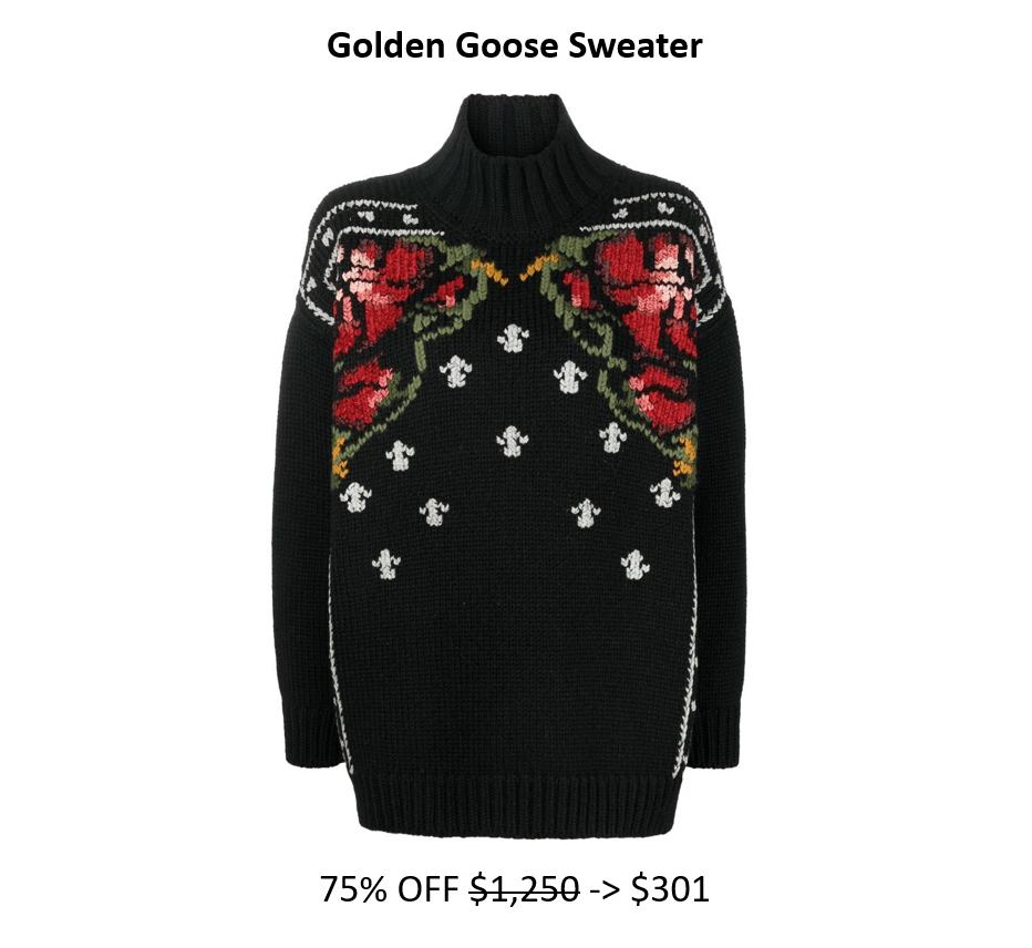 Golden Goose Sweater 75%&nbsp;Off