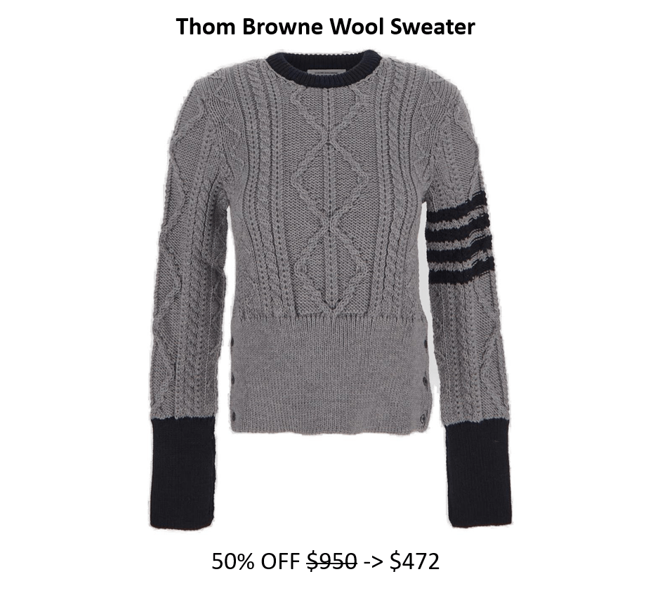 Thom Browne Wool Sweater 50%&nbsp;Off